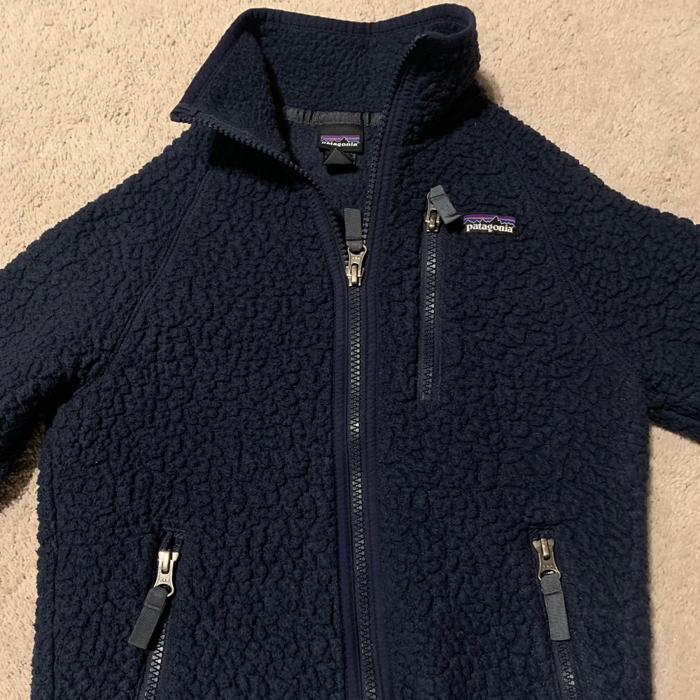 Patagonia Full zip Navy Fleece - Size S 7/8